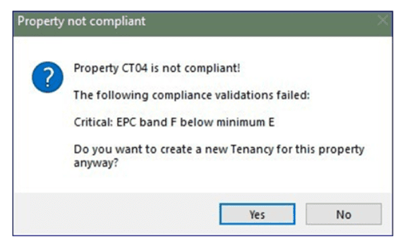 Property Not Compliant